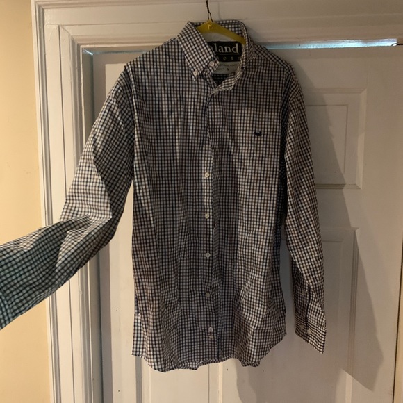 Southern Marsh Brown/Navy button down shirt - Picture 2 of 3